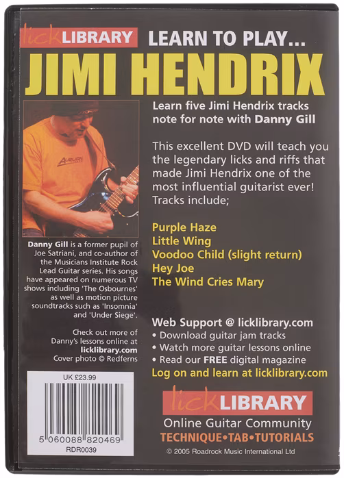 MS Lick Library: Learn To Play Jimi Hendrix - Partitions pour guitare