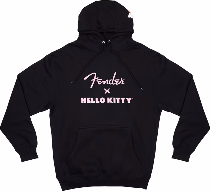 Fender HELLO KITTY LOGO HOODIE, BLK, XL - Pull