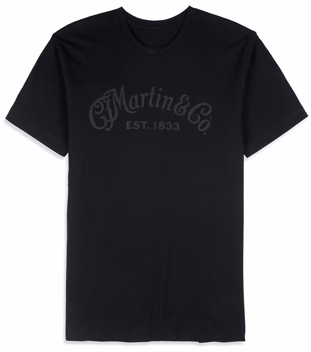 Martin Men's Tee Tone on Tone Black L - T-shirt