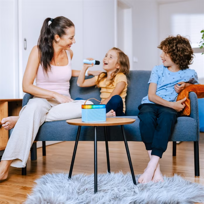 LAMAX KaraokeKid1 Blue - Haut-parleur portable sans fil