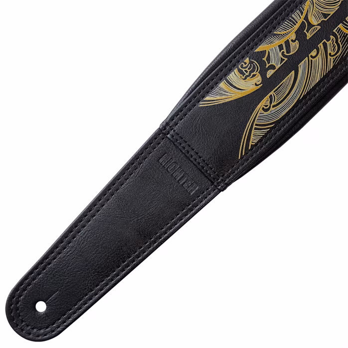 Richter Pi Stoffers Signature Black/Gold - Sangle de guitare