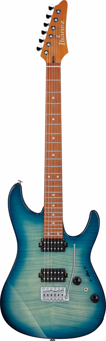 Ibanez AZ24S1F Transparent Turquoise Burst - Guitare électrique