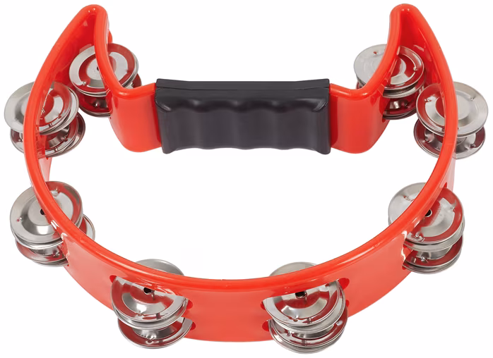 PP World Percussion Headless Tambourine ~ Red - Tambourin