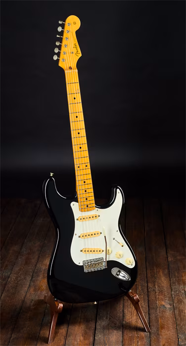 Fender 1990 Stratocaster 57-53 BK/MN MIJ - Guitare électrique