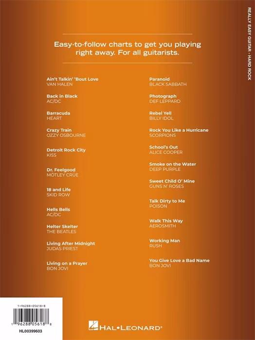 MS Hard Rock - Really Easy Guitar - Partitions pour guitare