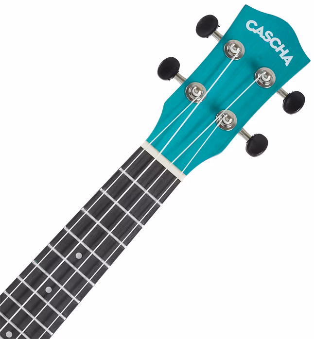 Cascha HH 3962 Soprano Ukulele Set Blue - Ukulélé acoustique