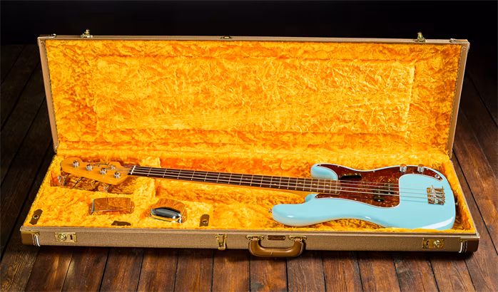 Fender 2024 American Vintage II 60 Precision Bass Daphne Blue - Basse électrique