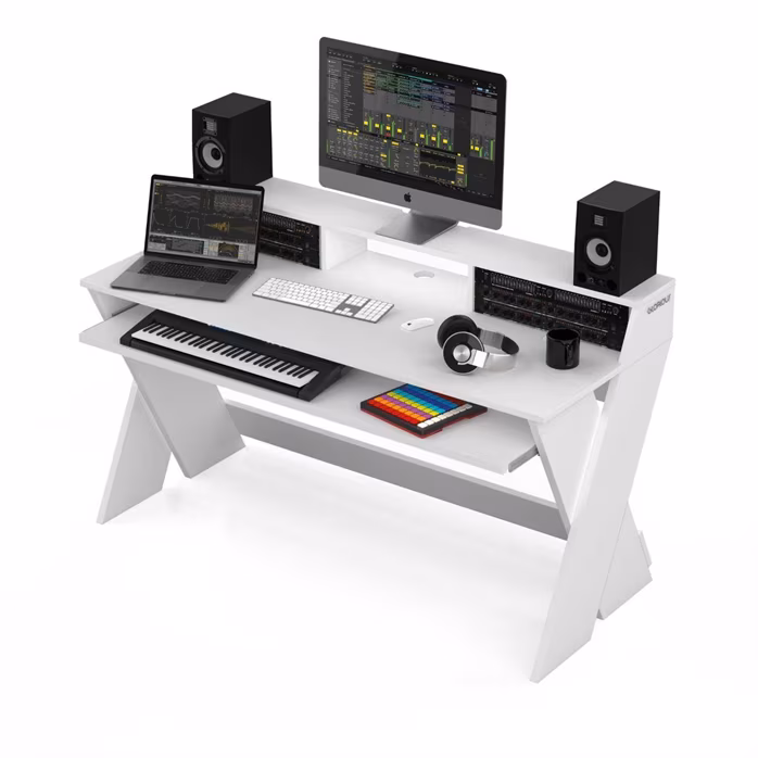 Glorious Sound Desk Pro White - Bureau d'atelier