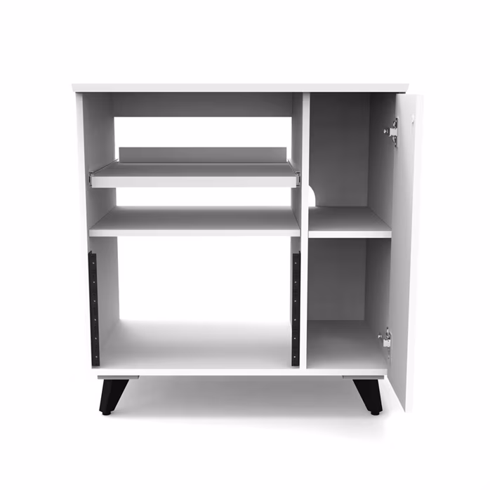 Glorious Modular Side Rack White - Mobilier de studio