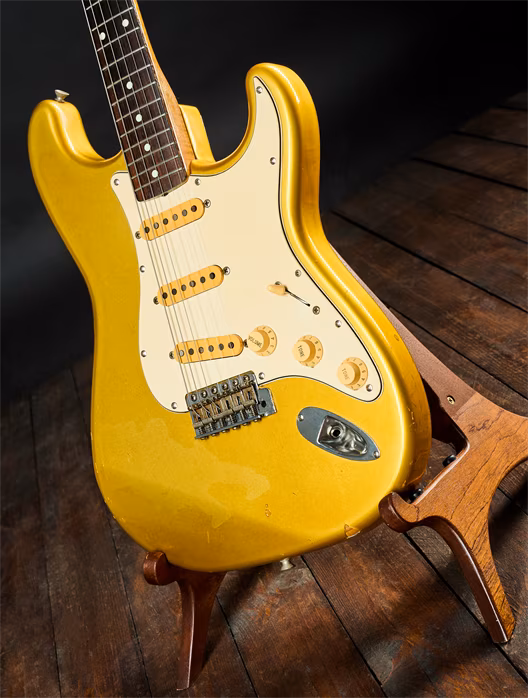 Fender 1994 Anniversary ST62-65AS Photo Flame MIJ - Guitare électrique