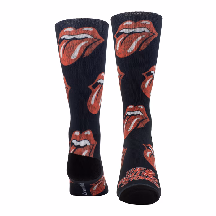 Perri's Leathers The Rolling Stones Allover Distressed Tongues Dye Sub - Chaussettes