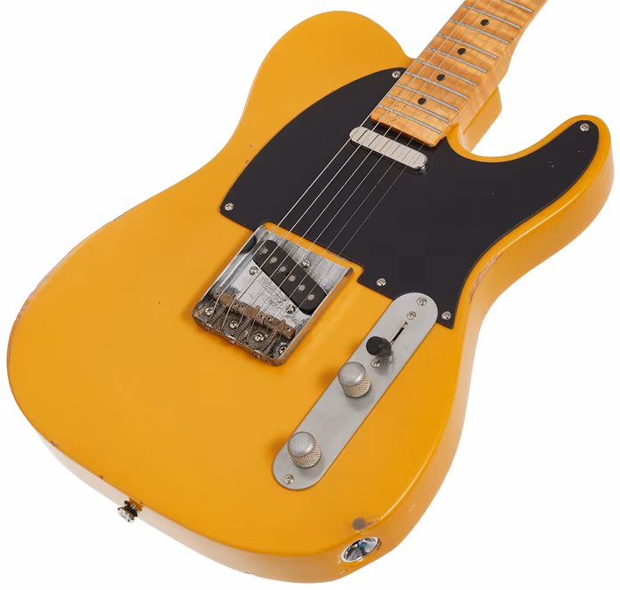 Vintage V52 ProShop Unique Ronnies Blonde - Guitare électrique