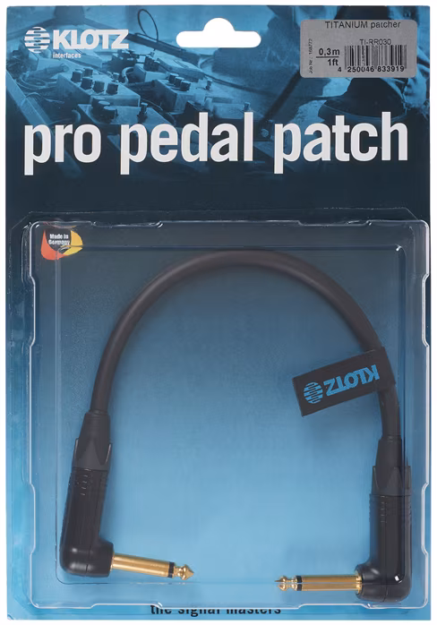 Klotz Titanium Pedal Patcher 0,30 m - Câble de connexion