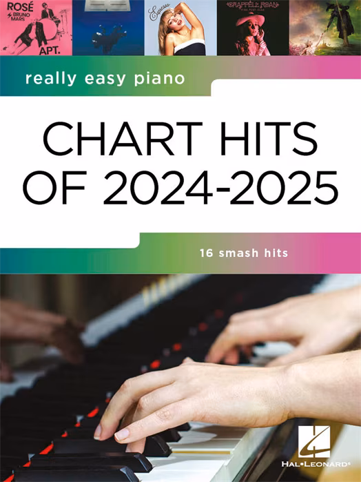 MS Really Easy Piano: Chart Hits of 2024-2025 - Partitions pour piano