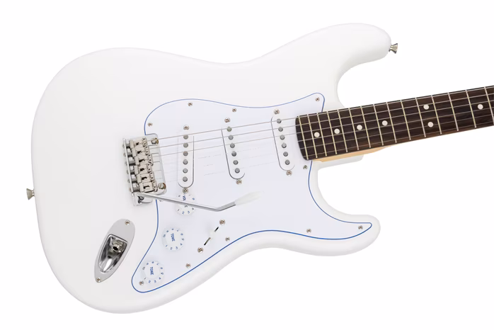 Fender MIJ LE Hybrid II Stratocaster Blanc RW WH - Guitare électrique