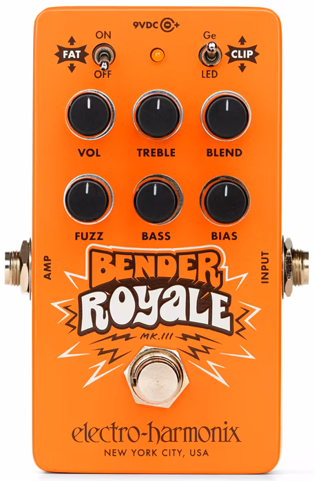 Electro-Harmonix Bender Royale Fuzz Orange - Effet guitare