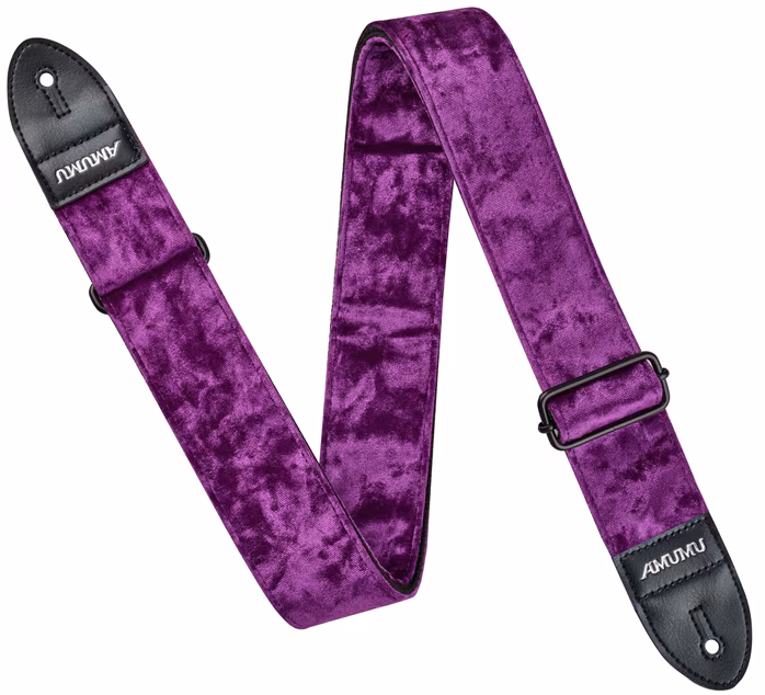 Amumu Velvet Royal Purple - Sangle de guitare