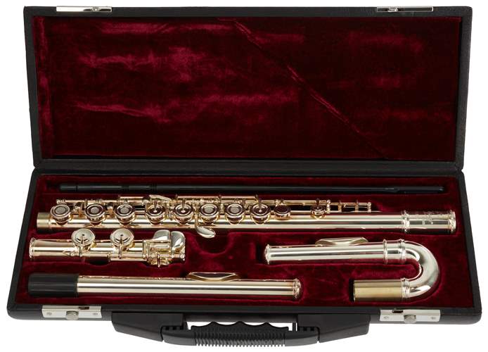 Kit Flûte Traversière Odyssey OFL100 Argent - 16 Trous, Clés Offset, étui Included, Pour Débutants