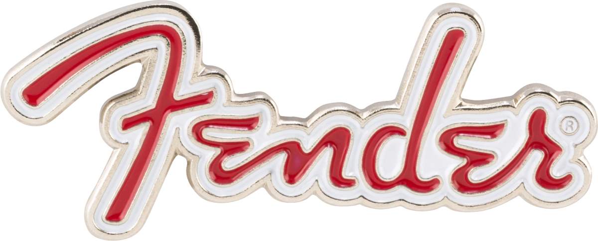 FENDER Red Logo Enamel Pin Broche