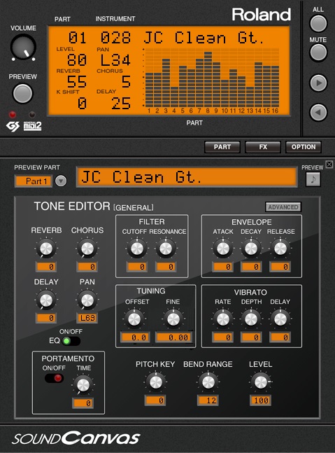 Roland SOUND CANVAS VA Key