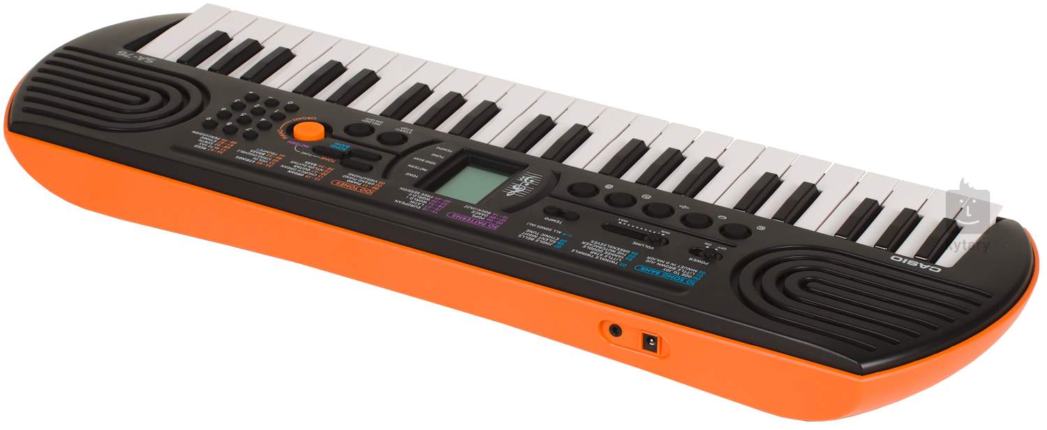 Casio SA-76 Mini clavier 44 touches Noir/orange