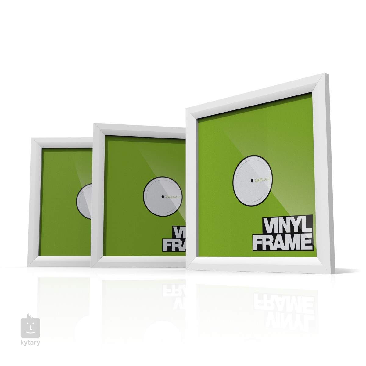 GLORIOUS Vinyl Frame Set 12 White Cadre vinyle