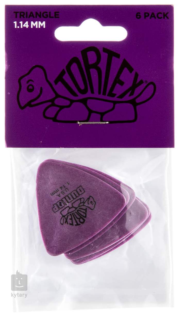 Médiator Dunlop Tortex Triangle 1,14mm violet