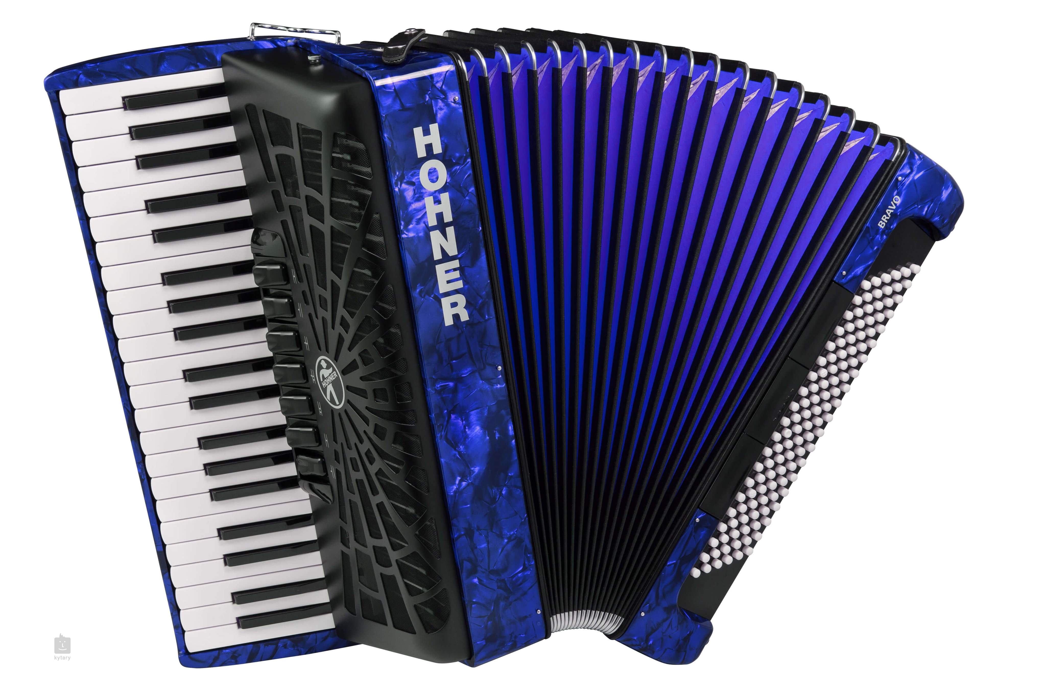 HOHNER Bravo III 120 dark blue (SilentKey) Accordéon a clavier Kytary.fr
