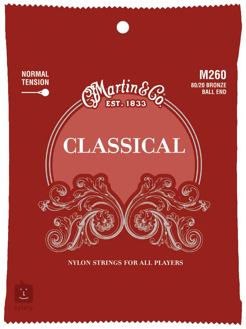 MARTIN Classical Normal Tension Ball End Cordes en nylon pour guitare  classique