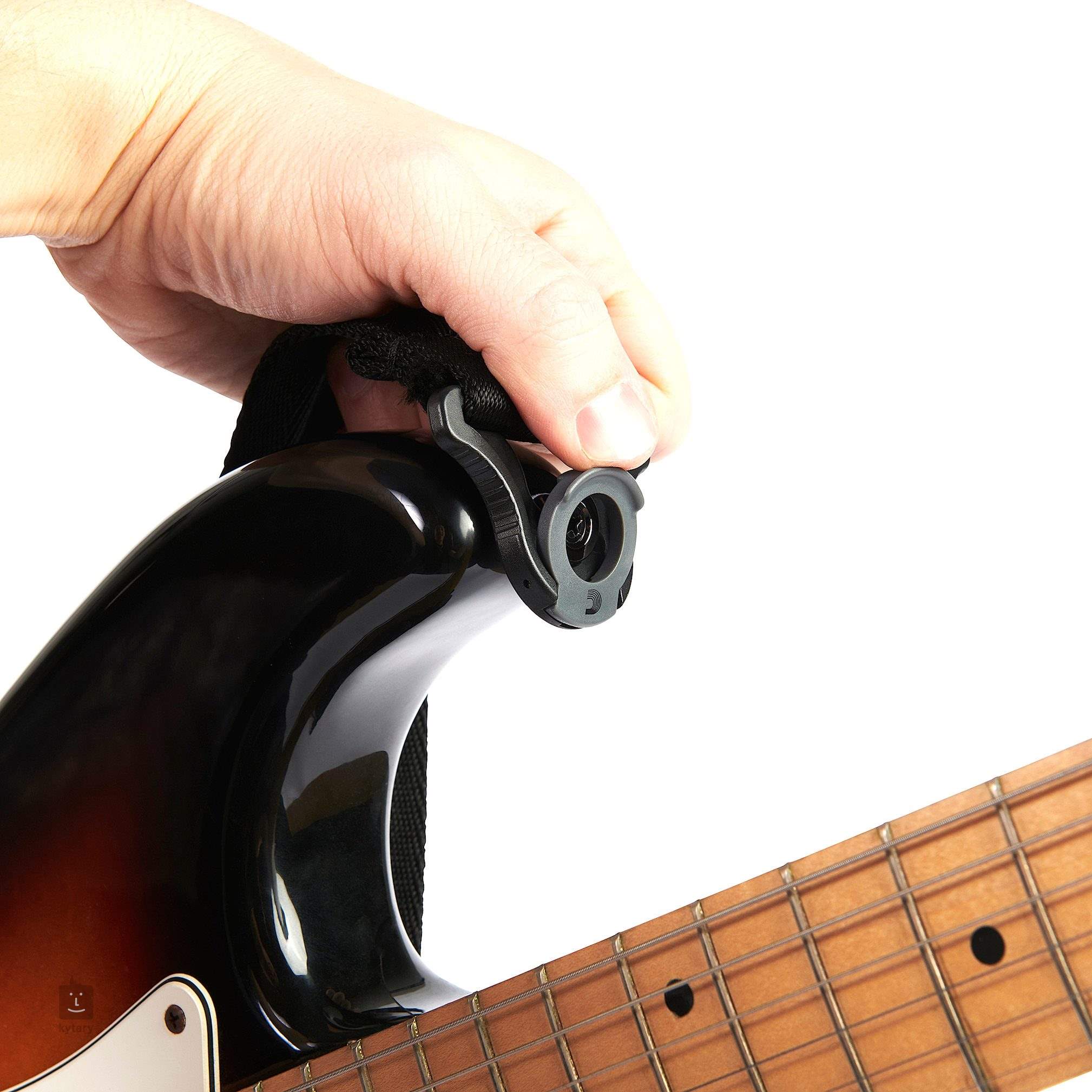 Musiclily Guitare Attache Courroie Sécurité de Sangles Plat Strap Locks  Buttons en Métal pour Guitare électrique Acoustique Strat Tele et Basse
