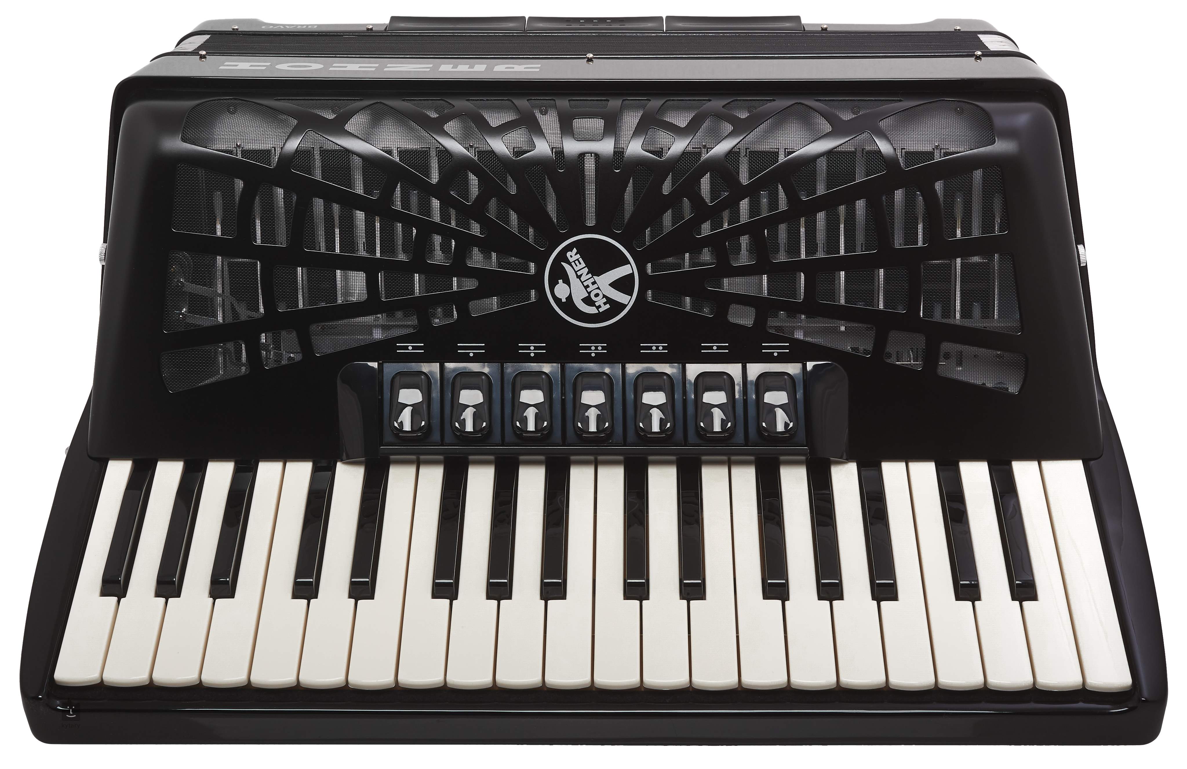 Hohner Accordéon Bravo Line Facelift III - 96 Basses Piano Chromatique - Noir Avec Housse Inclus