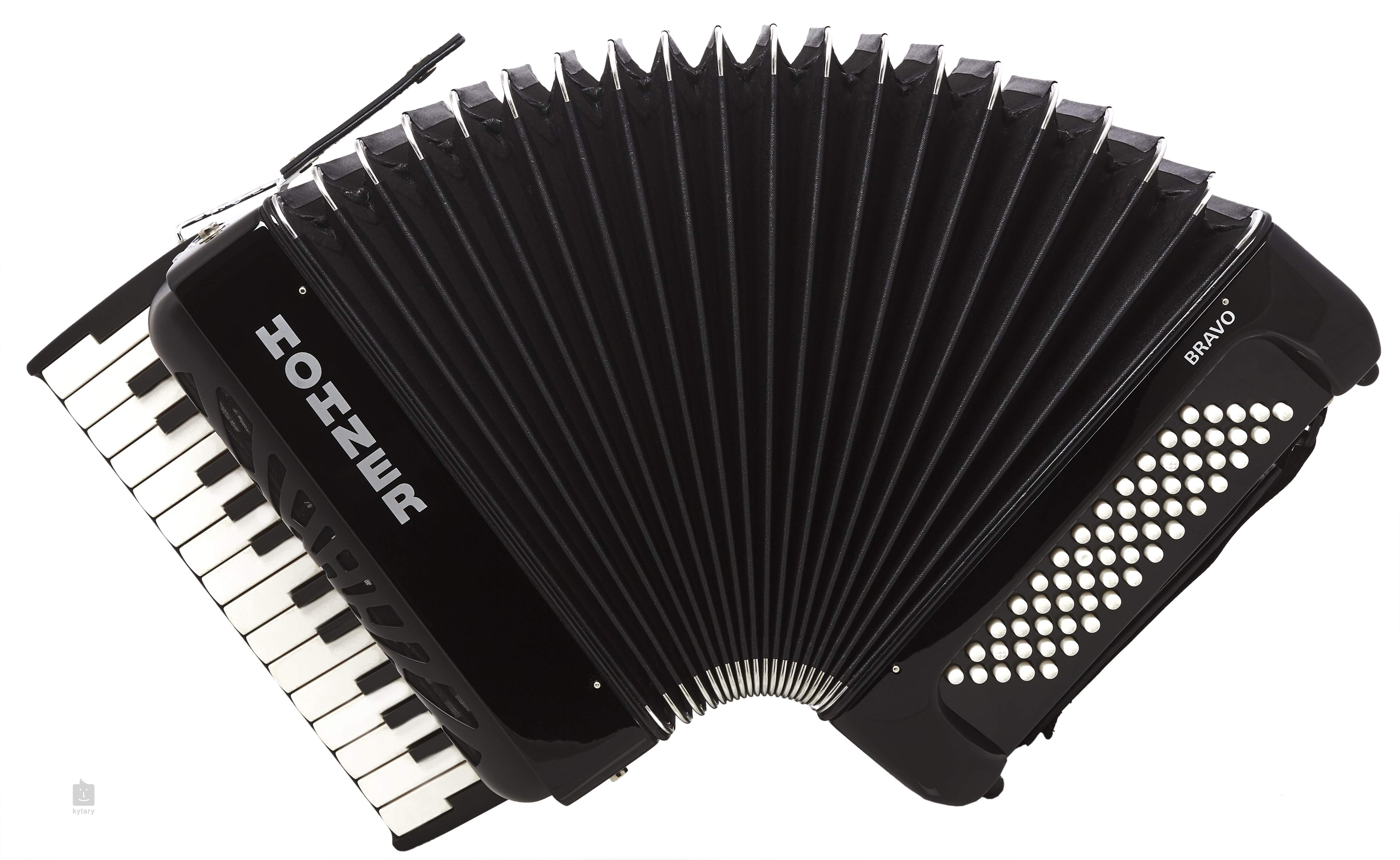 HOHNER BRAVO II 60 Black Bellow Accordéon a clavier