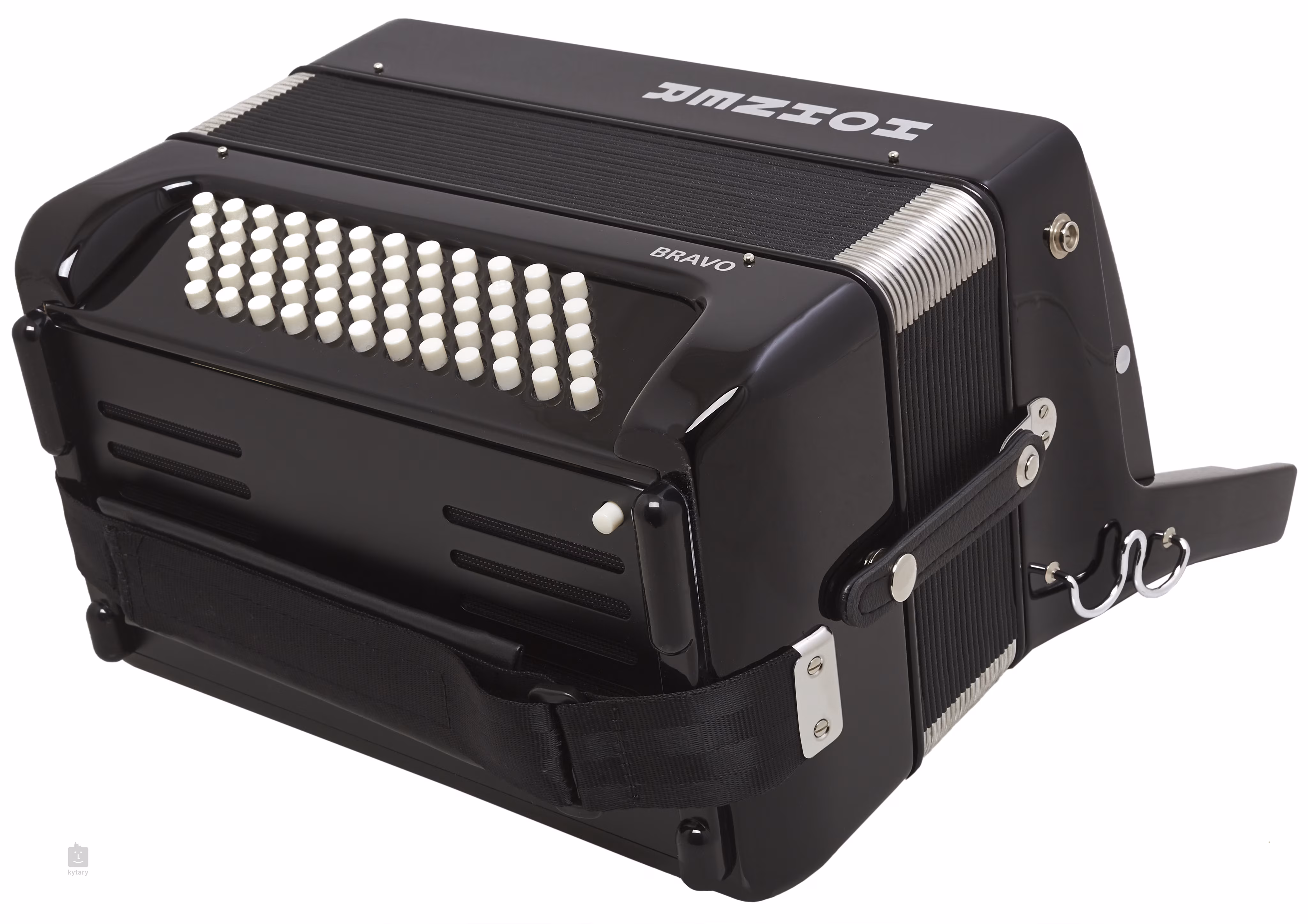 HOHNER BRAVO II 60 Black Bellow Accordéon a clavier