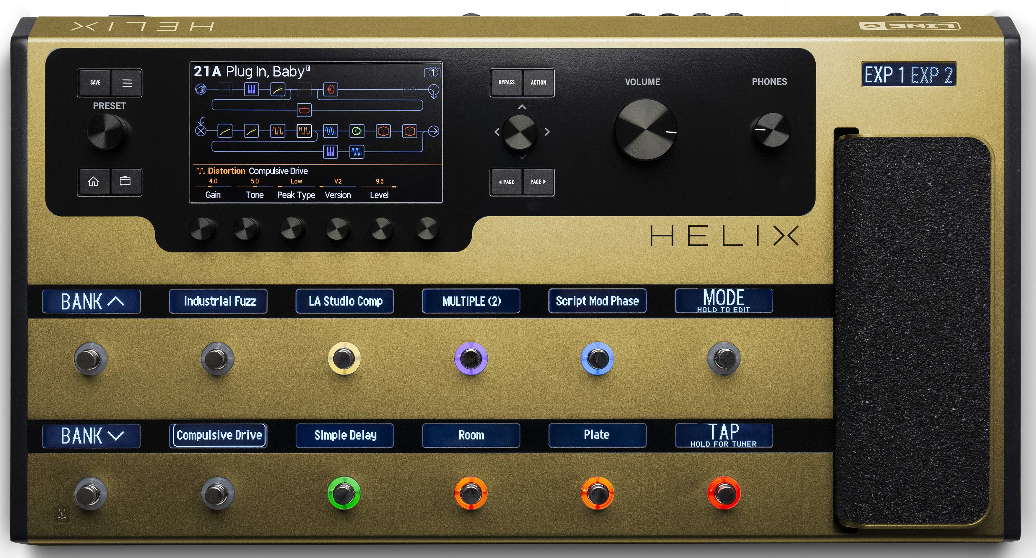 LINE 6 Helix Gold Limited Edition Multi-Effets Guitares | Kytary.fr