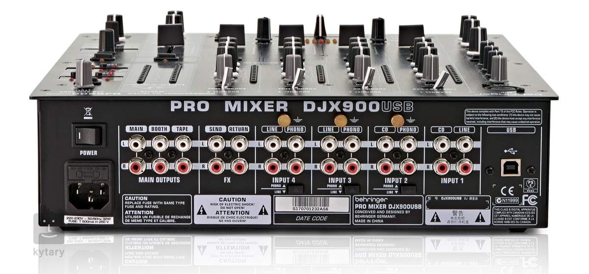 Behringer DJX 750 table de mixage DJ 5 canaux, digital