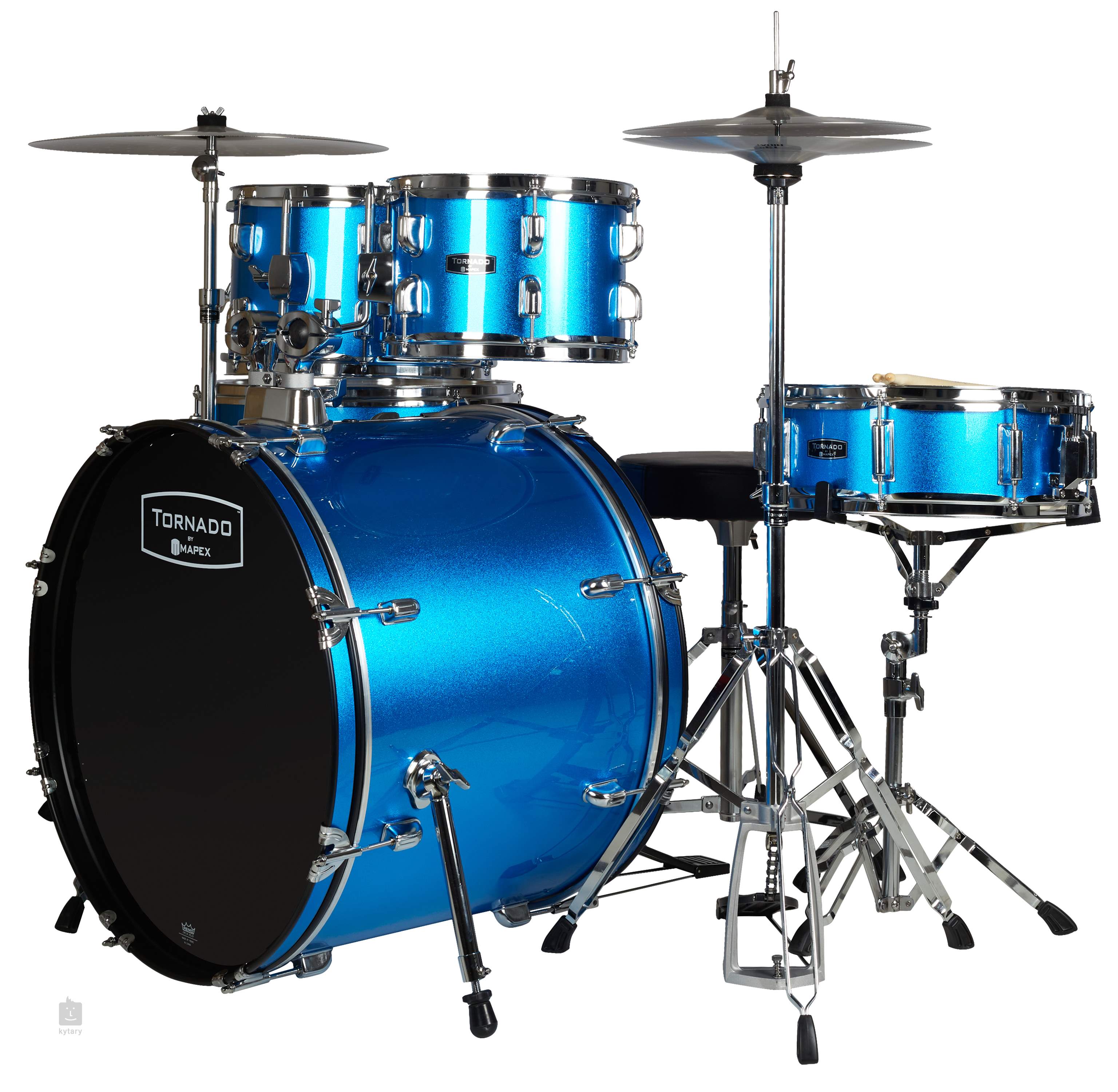 Mapex Tornado 20'' Dark Black Drum Set « Batterie acoustique