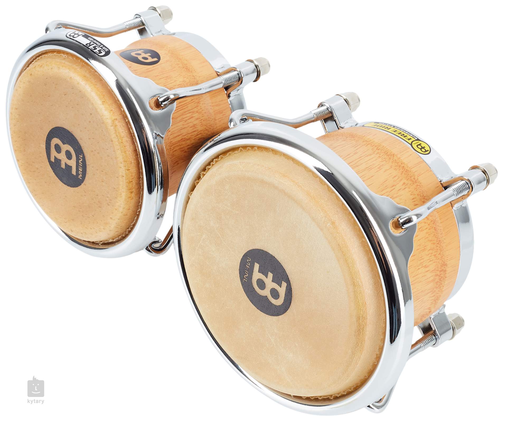 Bongo à percussion en bois pour enfants, diamètre 4 pouces