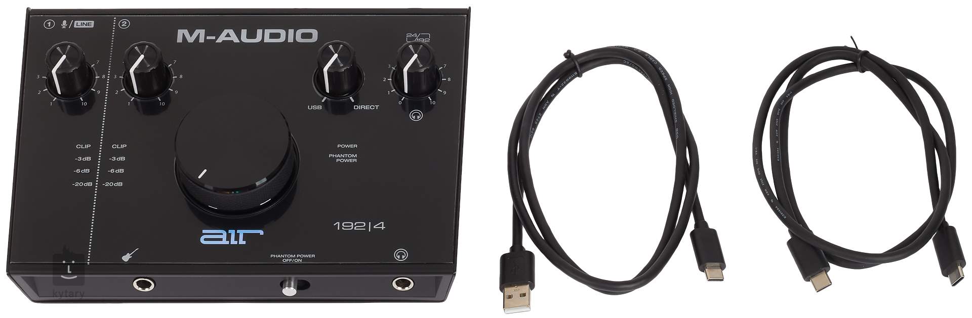 M Audio AIR 192/4 - Interface audio USB / USB-C, Carte Son avec 2 entrées  et sorties stéréo L/R m-audio