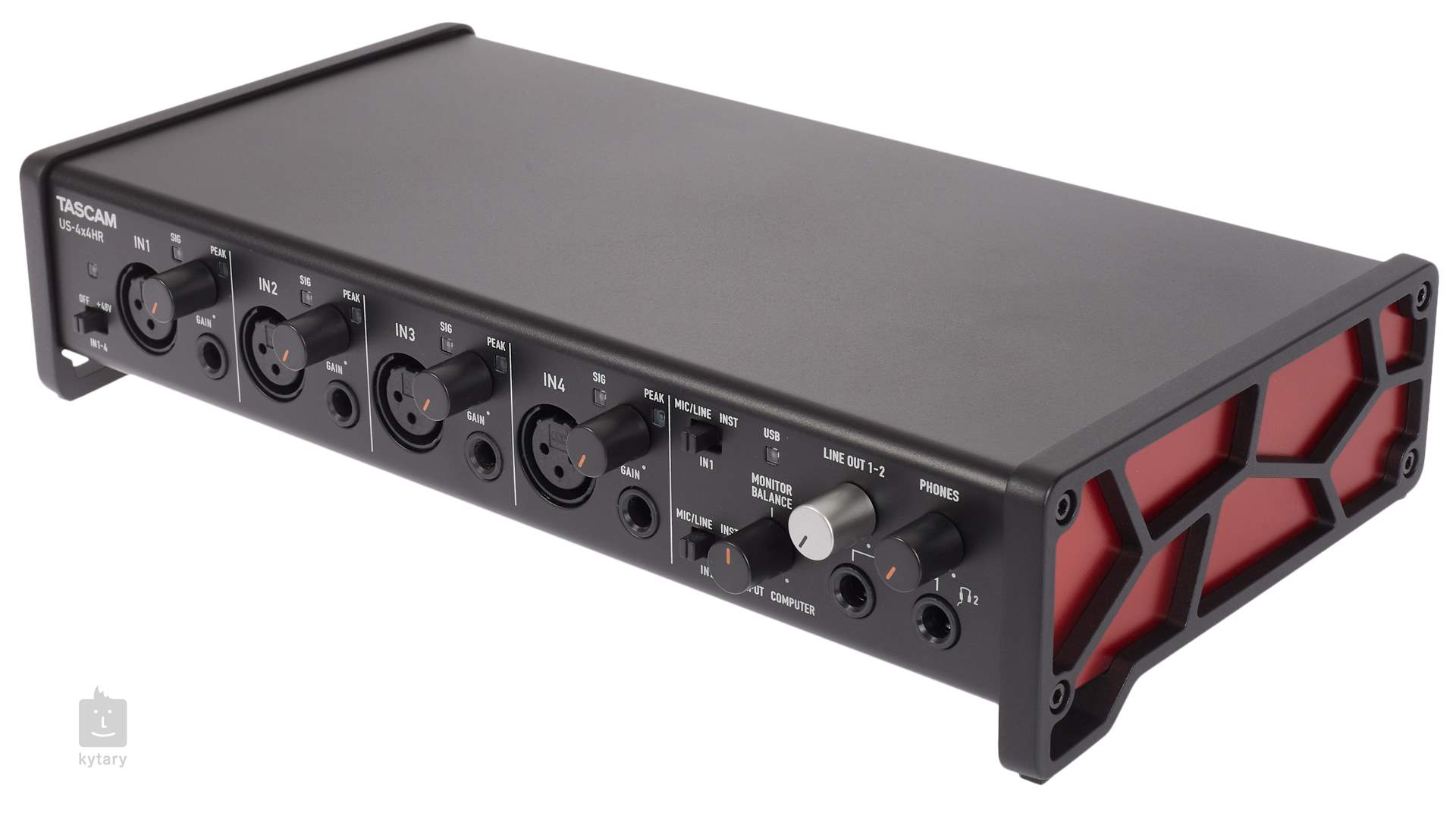 Tascam US-4x4HR  Interface Audio/MIDI USB haute résolution (4