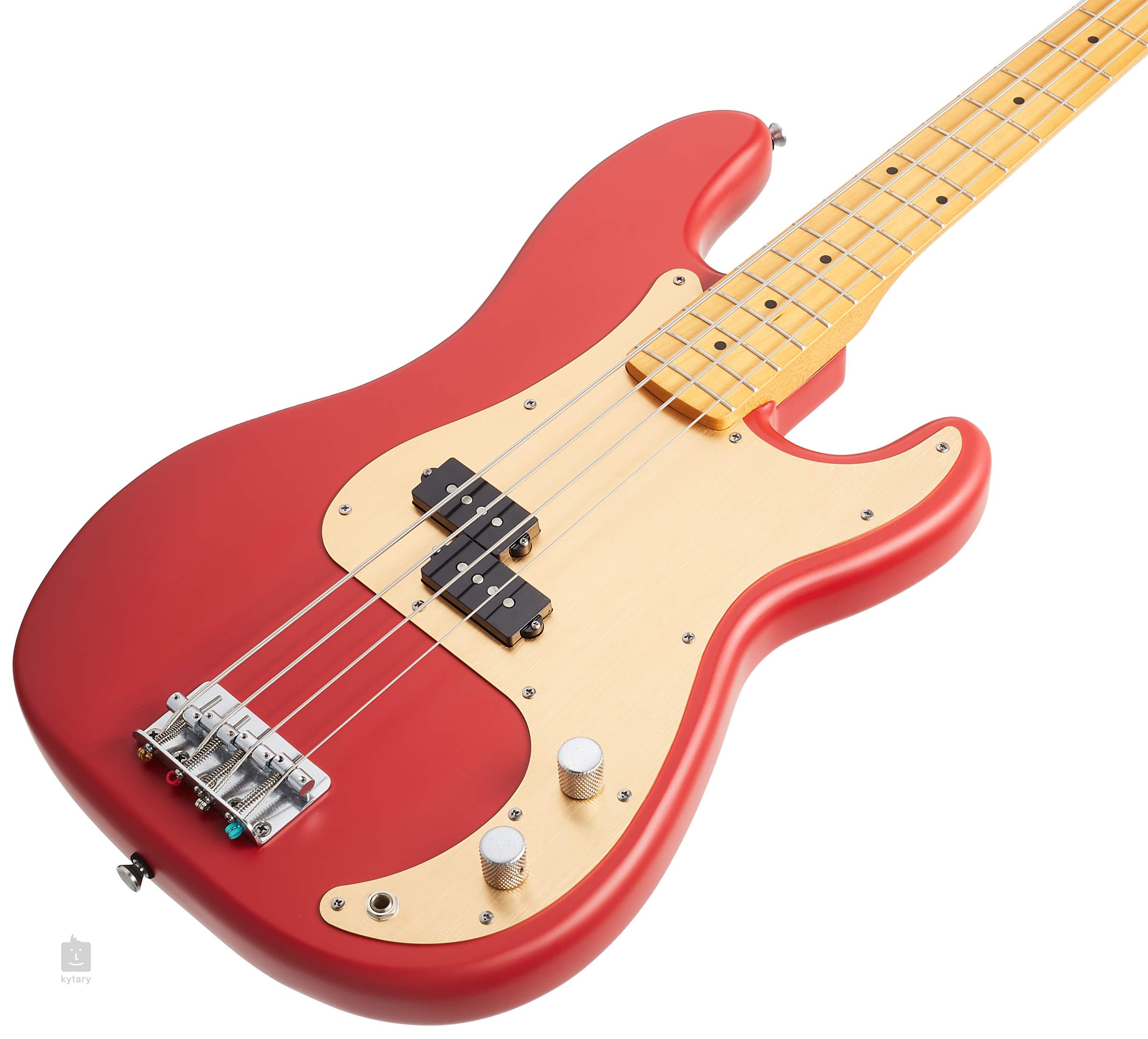 Precision Bass 40th Anniversary - satin dakota red Basse électrique solid  body Squier