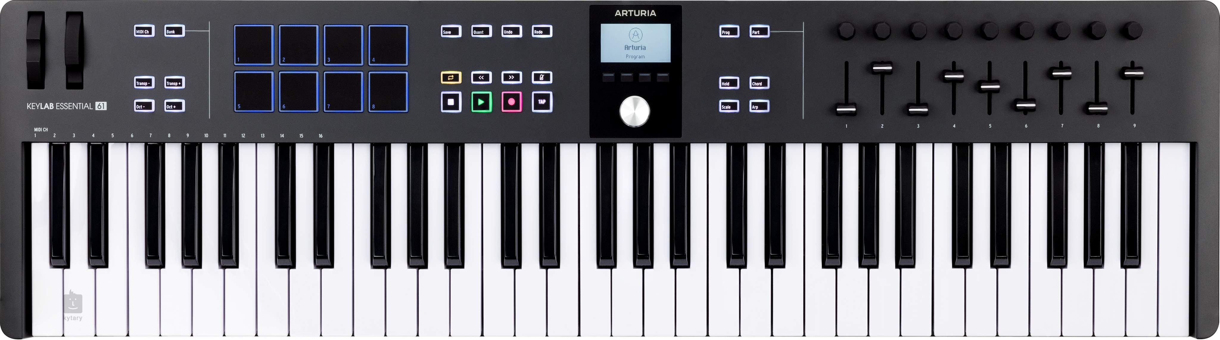 Clavier midi Arturia Keylab Essential 3 61 Touches Blanc