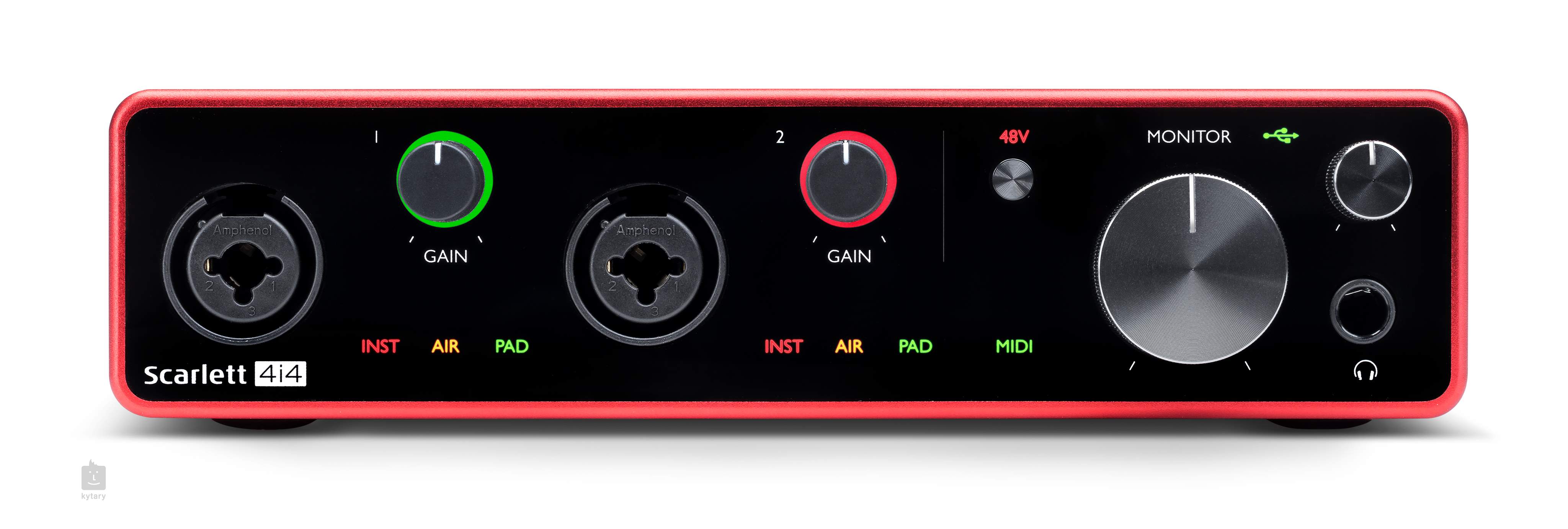 Focusrite – carte son Scarlett 4i4 3e génération, entrée 4 sorties