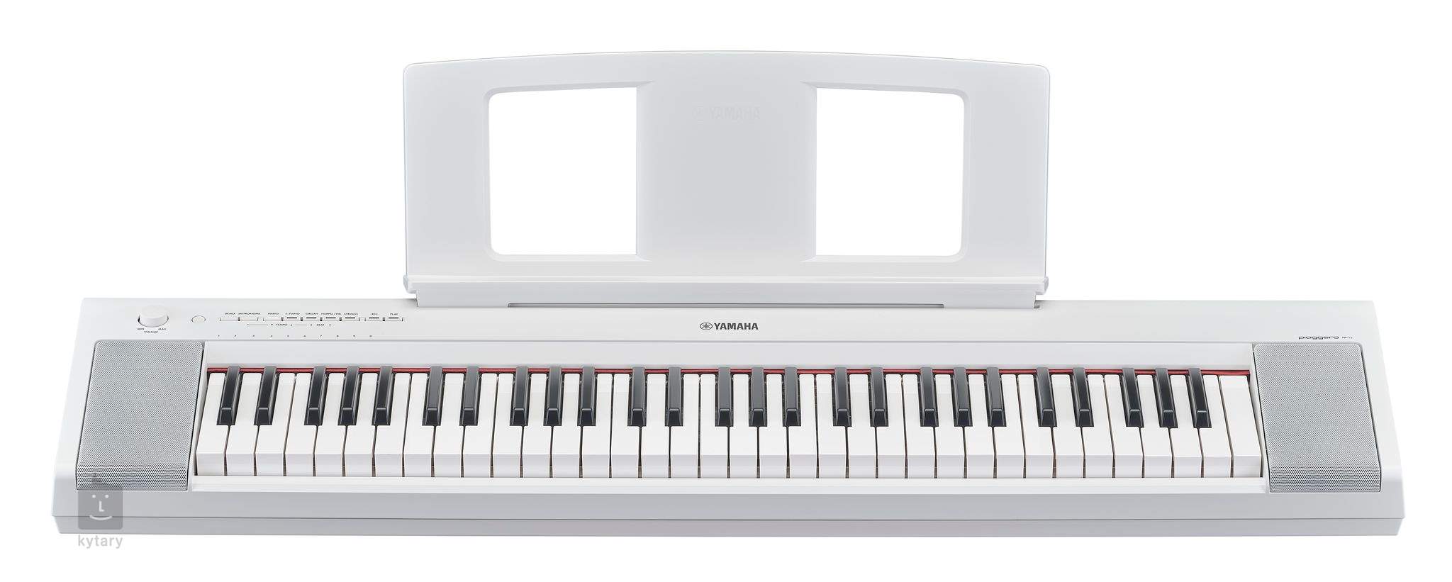 Piano numérique à 61 touches Piaggero NP-15 WH de Yamaha avec banc