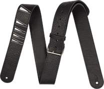 JACKSON Shark Fin Leather Strap, Black and White