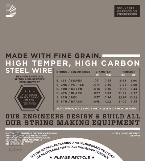 D'Addario EPN115 - Húrok elektromos gitárra