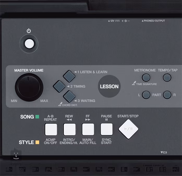 Yamaha YPT-230 - Dinamika nélküli billentyűk