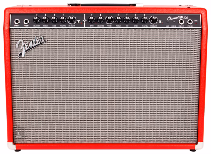 Fender Champion 100 RED Limited Edition - Tranzisztoros gitárkombó