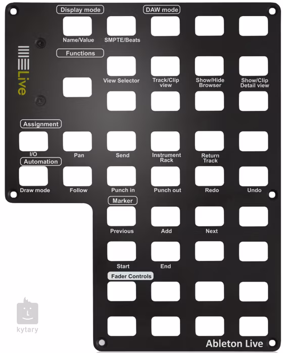 Icon Qcon Pro X Panel Ableton Live - Qcon Pro X sablon