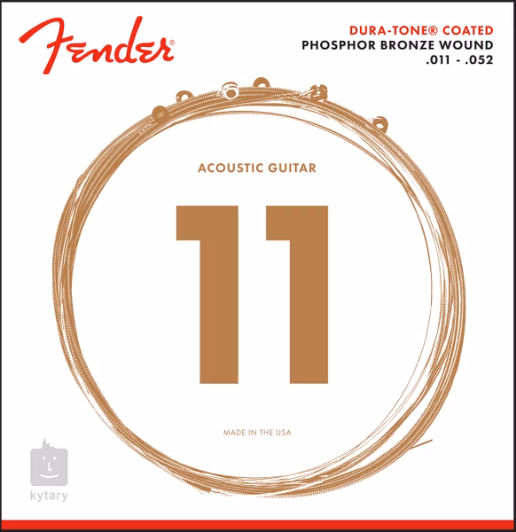 Fender 860CL Phosphor Bronze Coated 11-52 - Fém húrok akusztikus gitárra