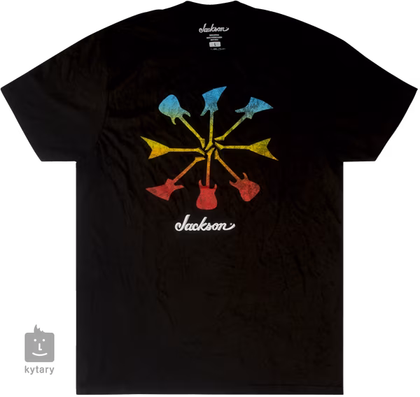Jackson Guitar Shapes T-Shirt Black S - Póló